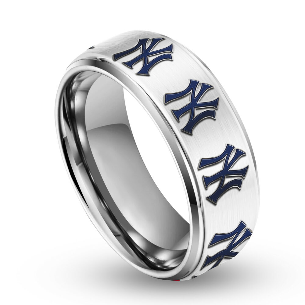 New York Yankees | Silver Tungsten Ring TD