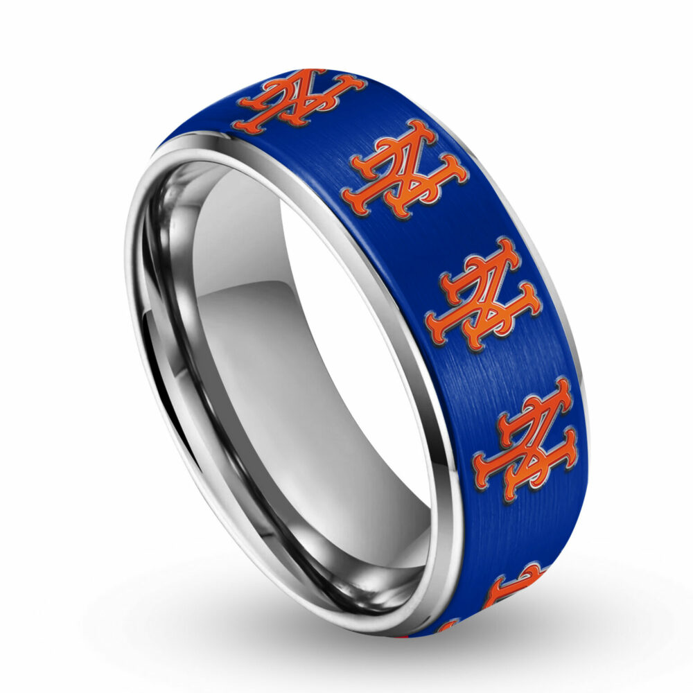 New York Mets | Silver Tungsten Ring TD