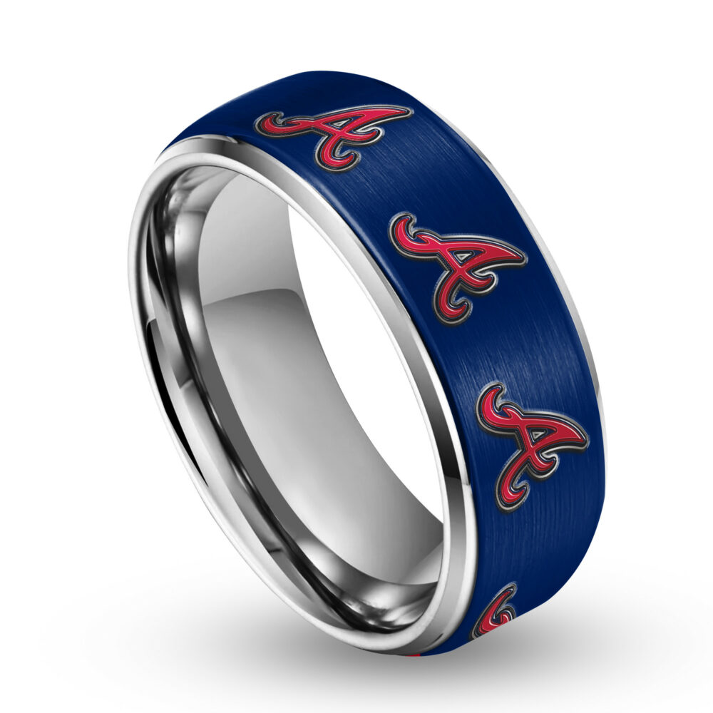 Atlanta Braves | Silver Tungsten Ring TD