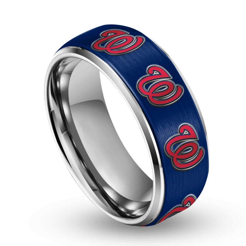 Washington Nationals | Silver Tungsten Ring TD