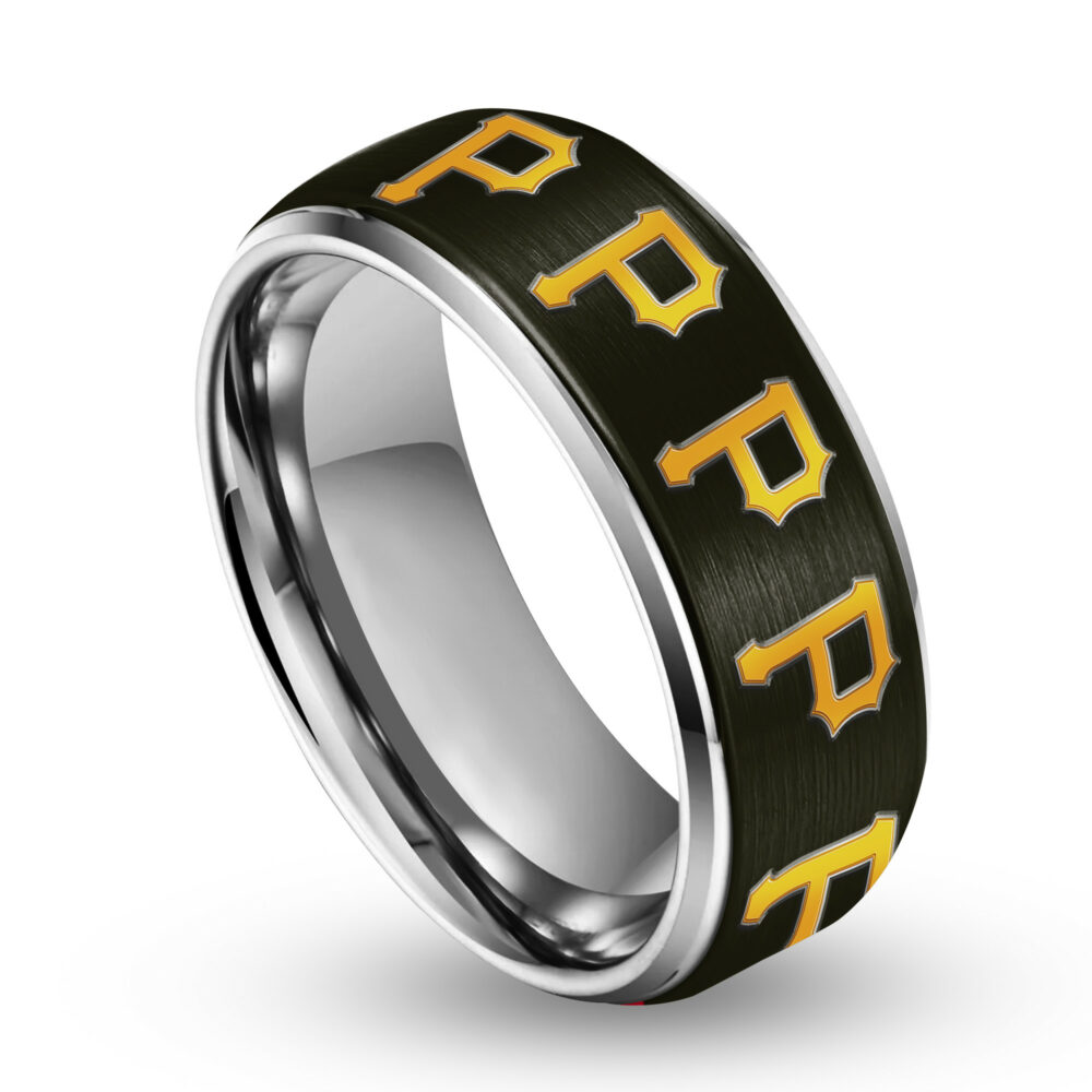 Pittsburgh Pirates | Silver Tungsten Ring TD