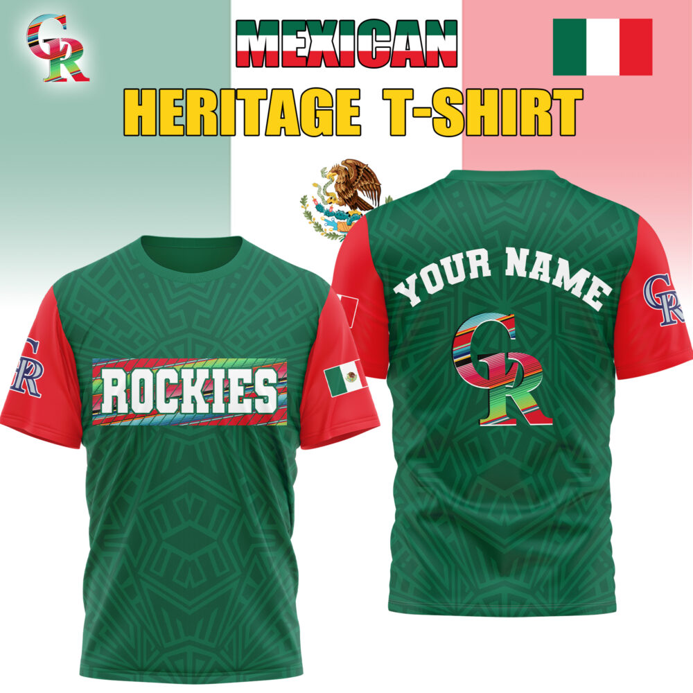Colorado Rockies | Premium MLB Mexican Heritage 3D Shirt
