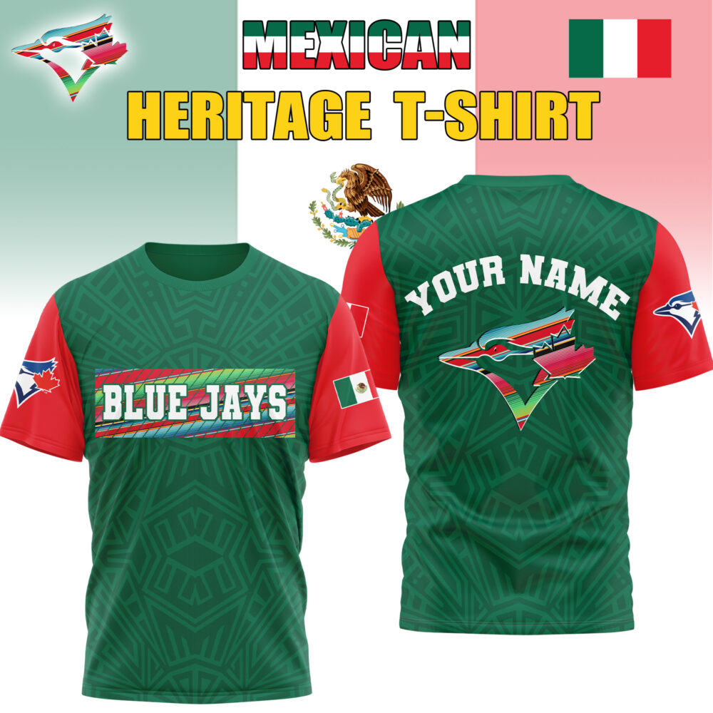 Toronto Blue Jays | Premium MLB Mexican Heritage 3D Shirt