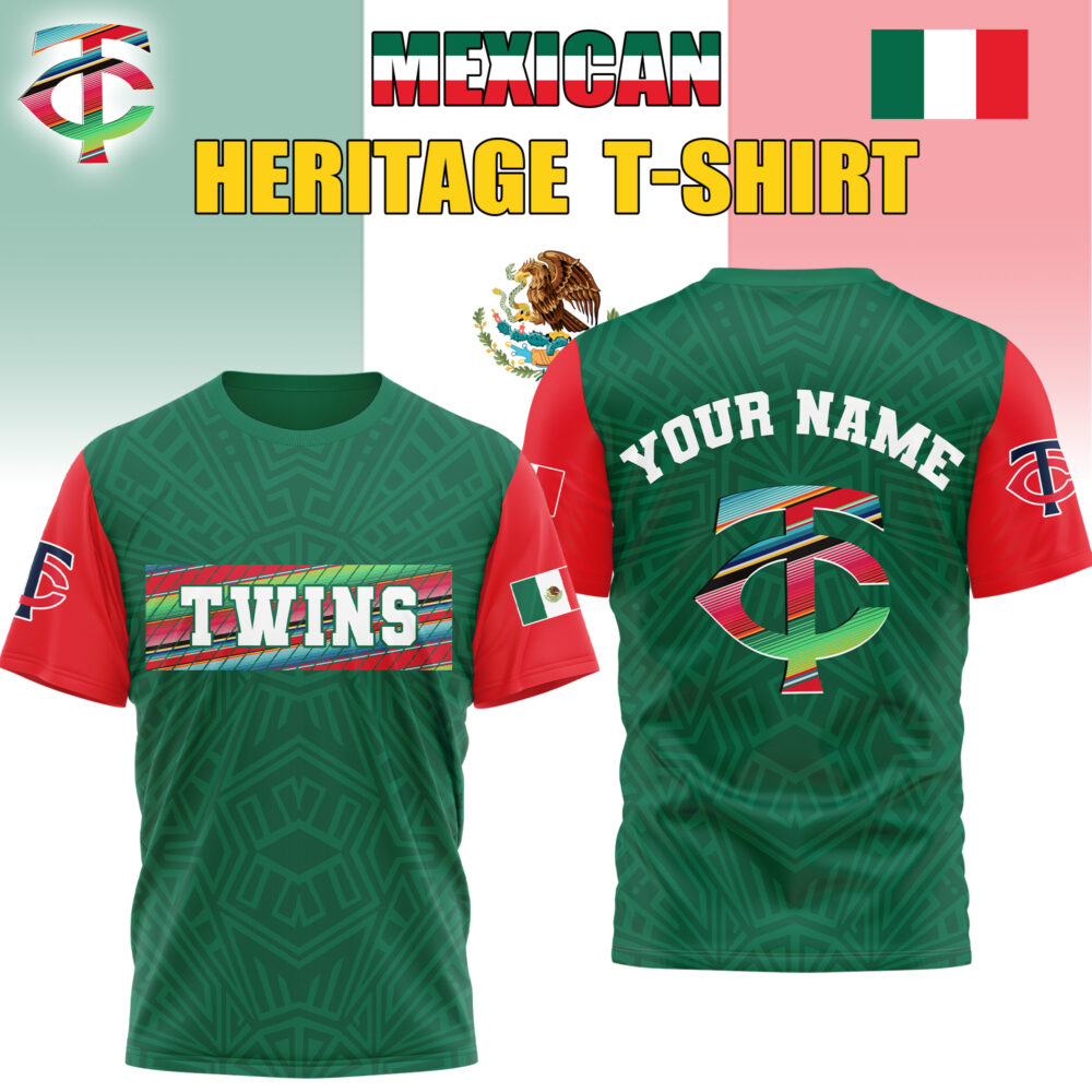 Minnesota Twins | Premium MLB Mexican Heritage 3D Shirt