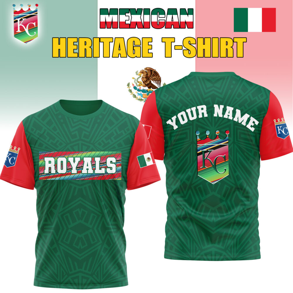 Kansas City Royals | Premium MLB Mexican Heritage 3D Shirt