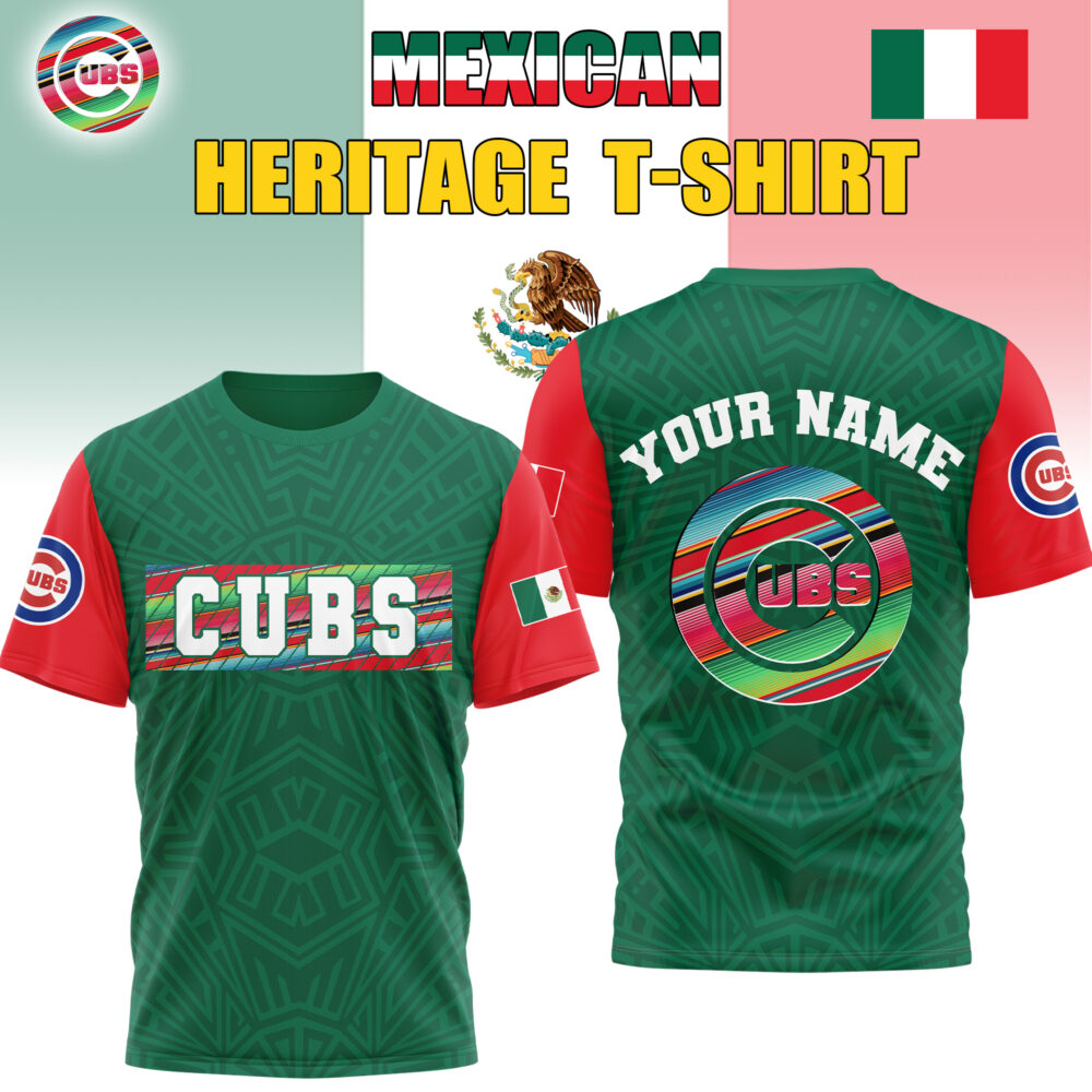 Chicago Cubs | Premium MLB Mexican Heritage 3D Shirt