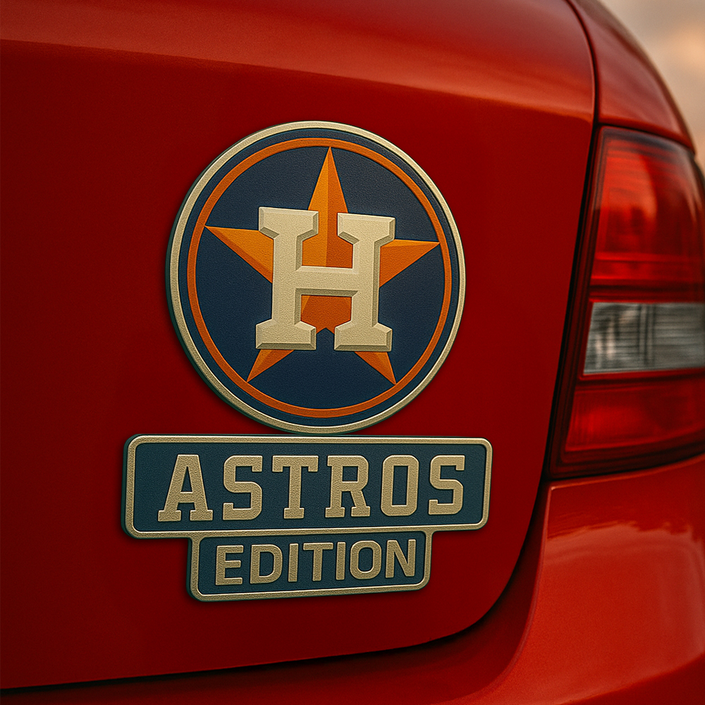 Houston Astros | Premium 3D Car Name Badge HI