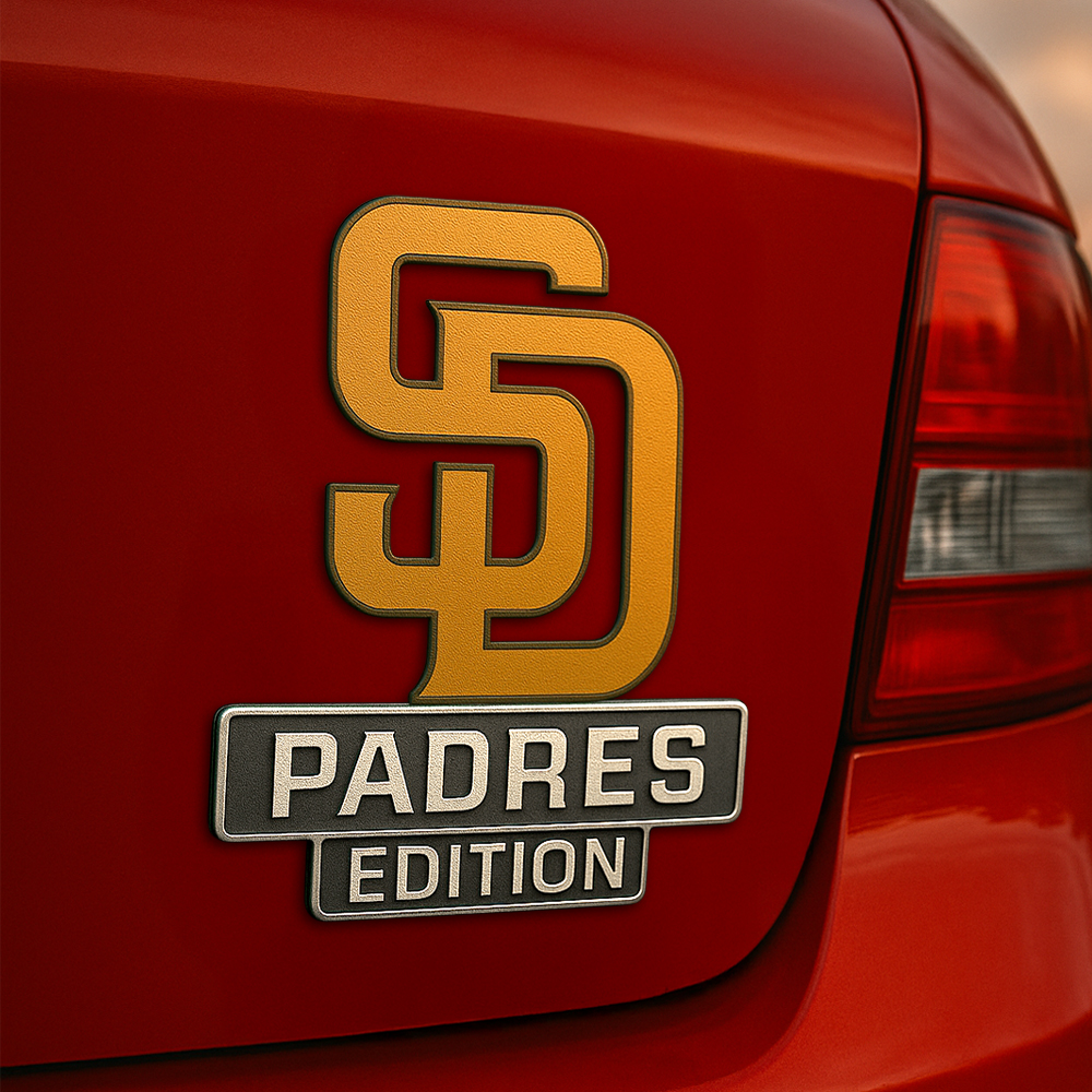San Diego Padres | Premium 3D Car Name Badge HI
