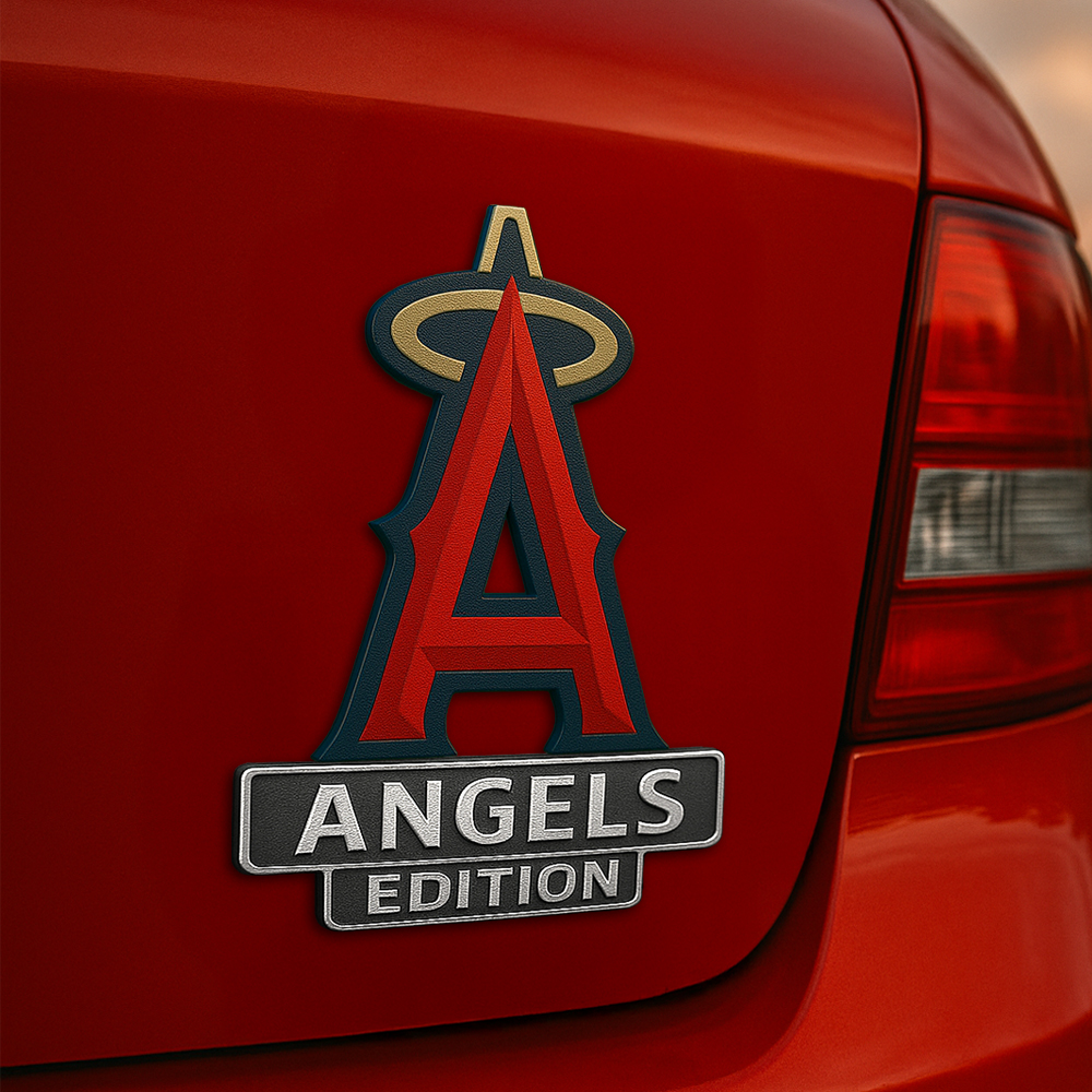 Los Angeles Angels | Premium 3D Car Name Badge HI - 10*4*0.15cm