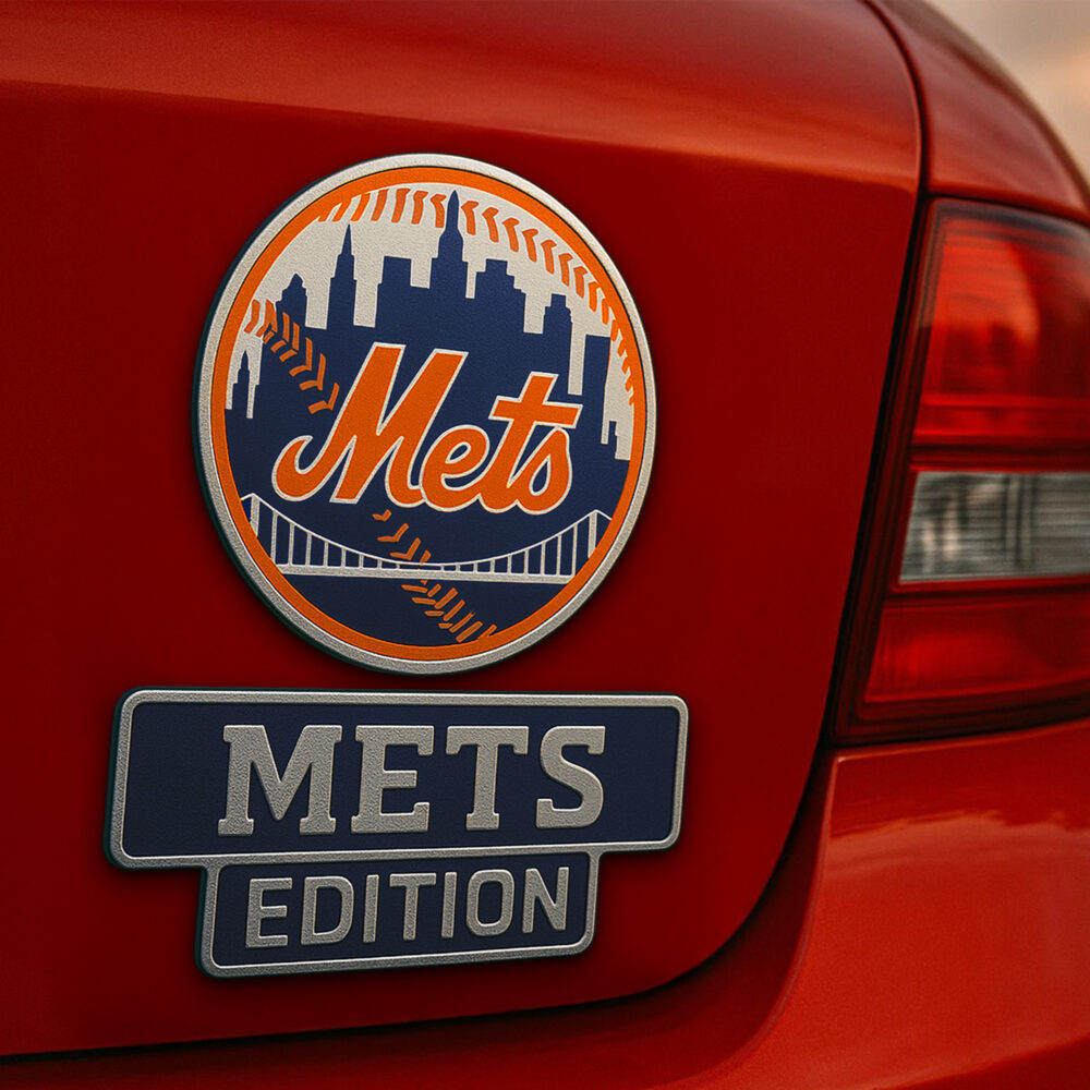 New York Mets | Premium 3D Car Name Badge HI
