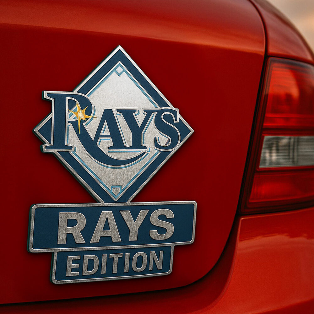 Tampa Bay Rays | Premium 3D Car Name Badge HI - 15*5*0.15cm