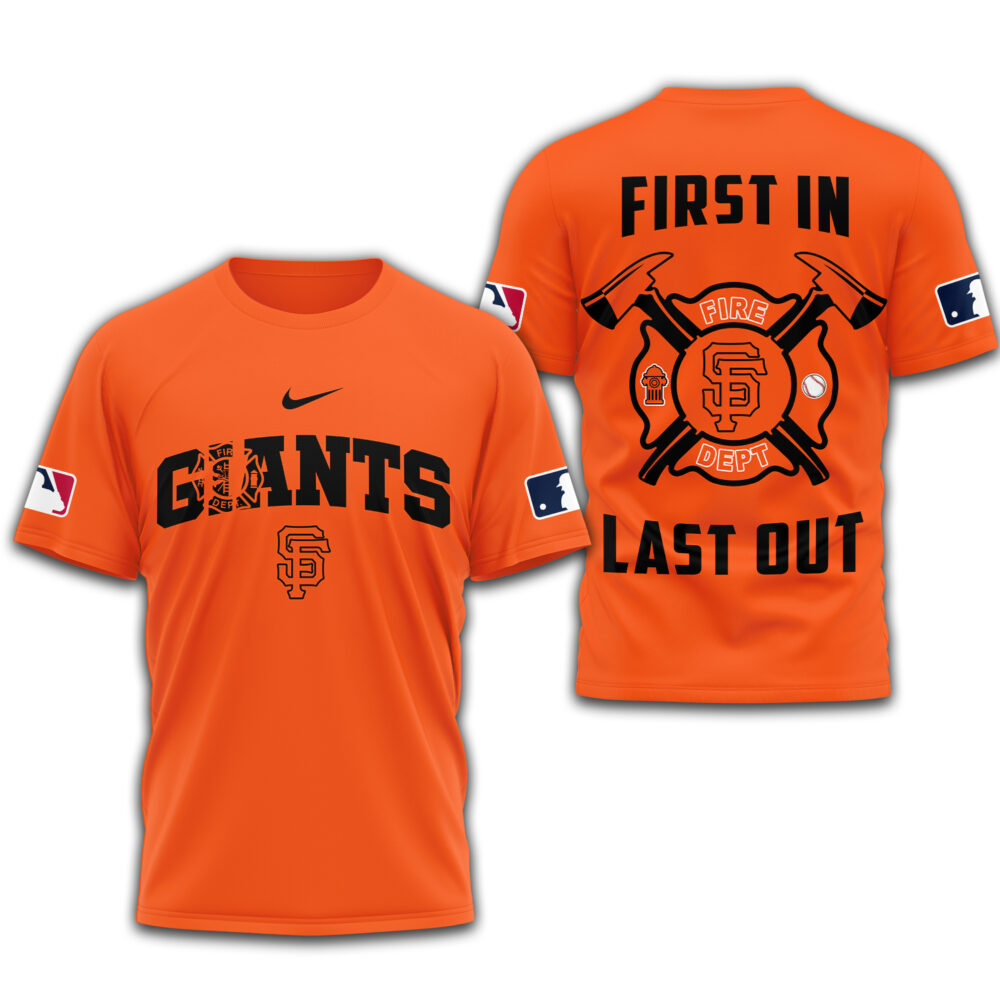 San Francisco Giants | Premium Fire Fighter 3D Shirt TD - Orange, 3XL