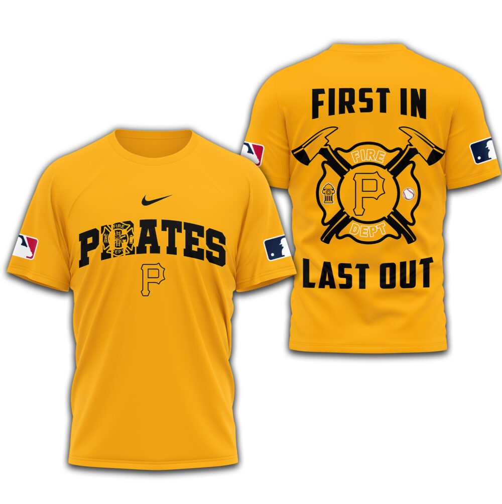 Pittsburgh Pirates | Premium Fire Fighter 3D Shirt TD - Yellow, 3XL