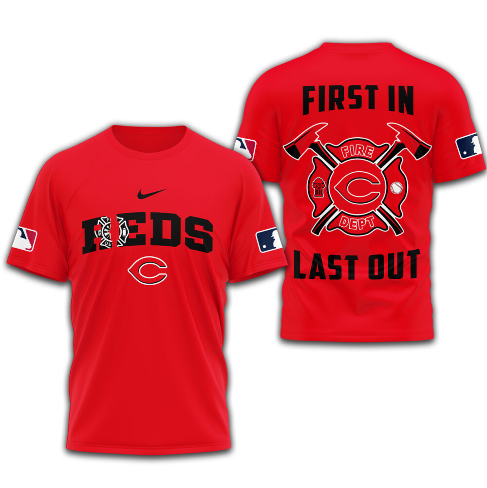 Cincinnati Reds | Premium Fire Fighter 3D Shirt TD - Red, 5XL
