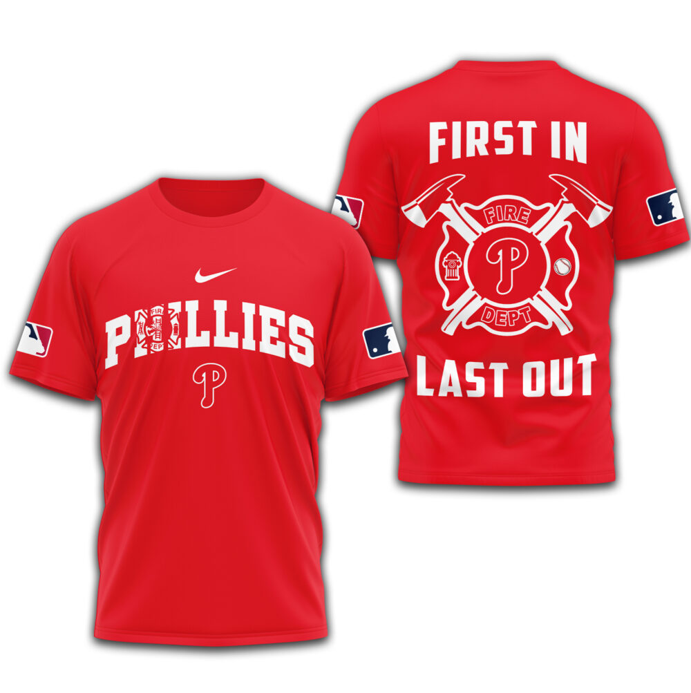 Philadelphia Phillies | Premium Fire Fighter 3D Shirt TD - Red, M