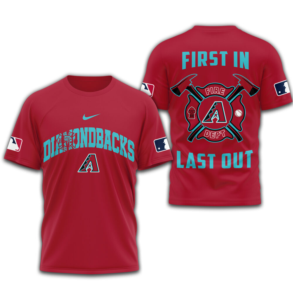 Arizona Diamondbacks | Premium Fire Fighter 3D Shirt TD - Sedona Red, XL