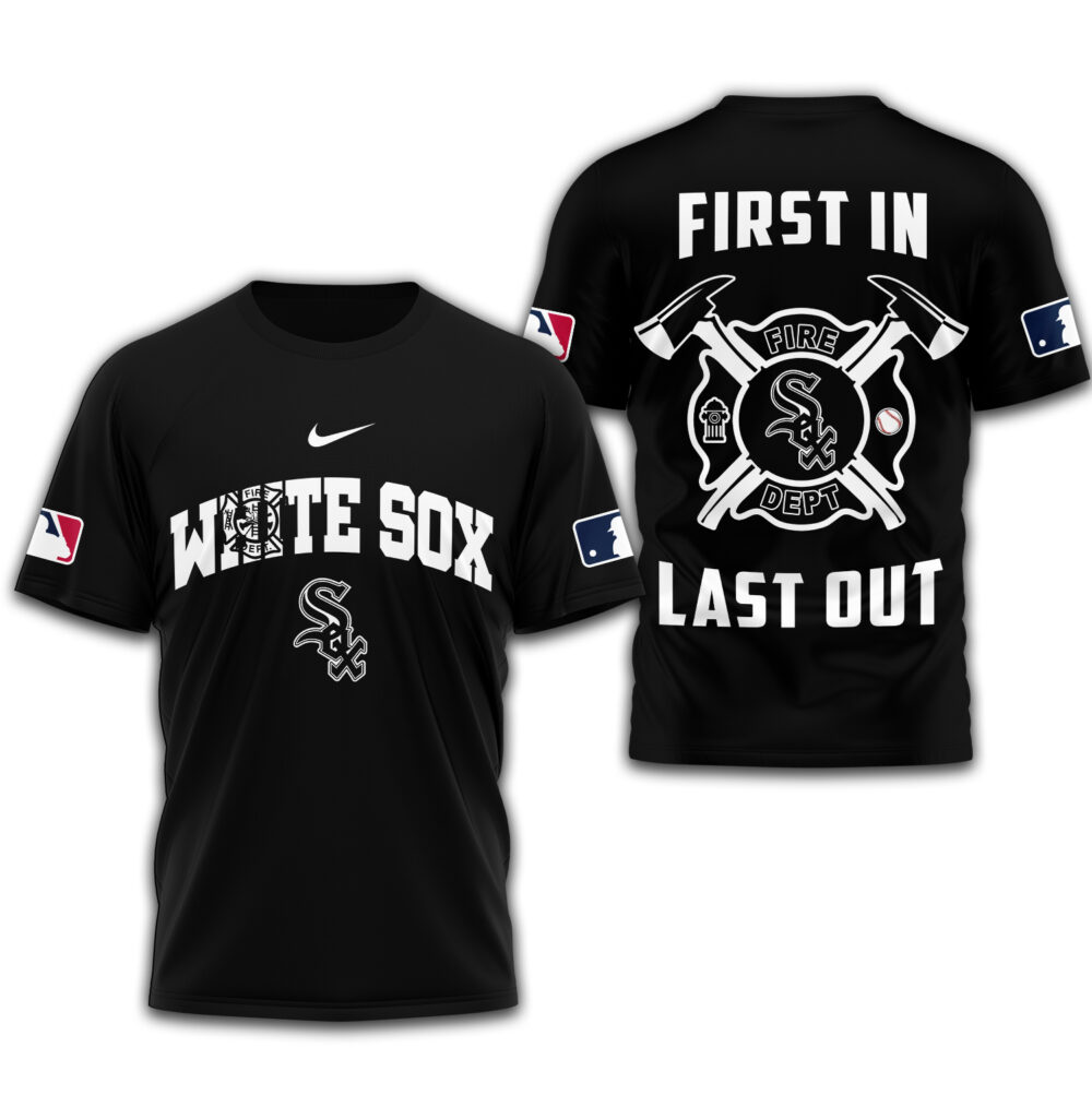 Chicago White Sox | Premium Fire Fighter 3D Shirt TD - Black, L