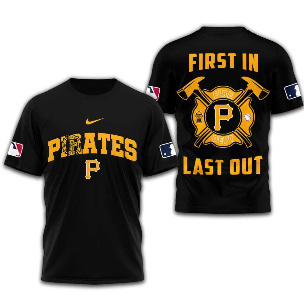 Pittsburgh Pirates | Premium Fire Fighter 3D Shirt TD - Black, 5XL