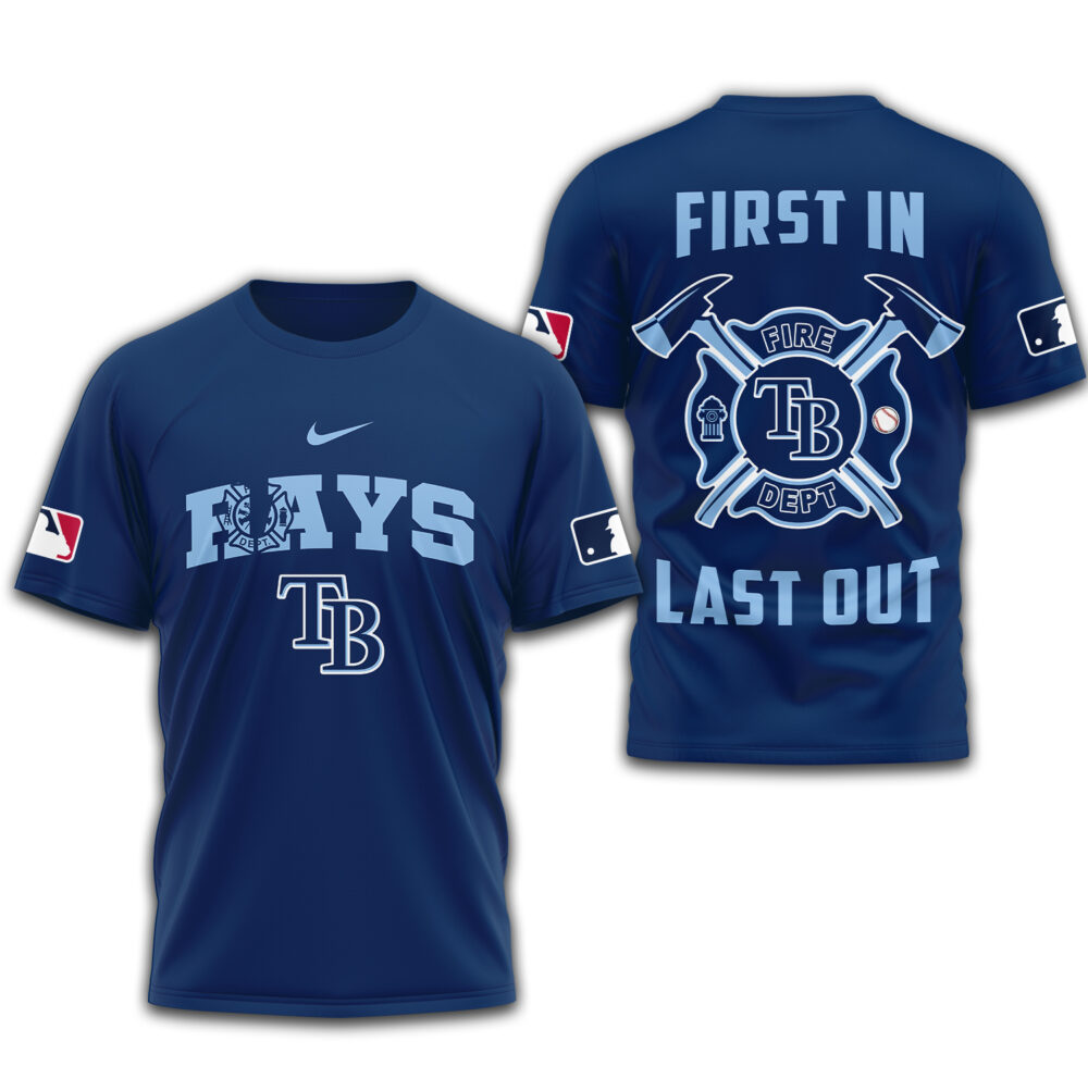 Tampa Bay Rays | Premium Fire Fighter 3D Shirt TD - Blue, L