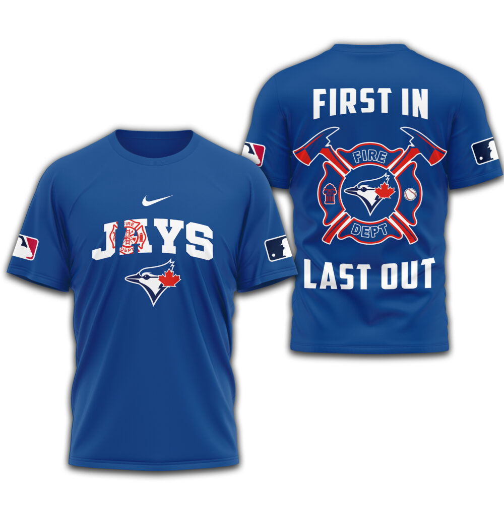 Toronto Blue Jays | Premium Fire Fighter 3D Shirt TD - Blue, 4XL