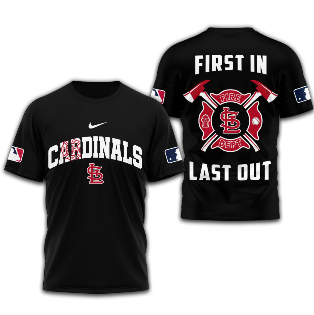 St.Louis Cardinals | Premium Fire Fighter 3D Shirt TD - Black, S