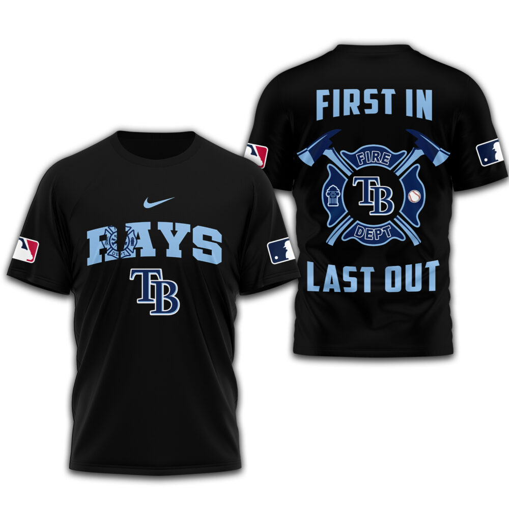 Tampa Bay Rays | Premium Fire Fighter 3D Shirt TD - Black, M