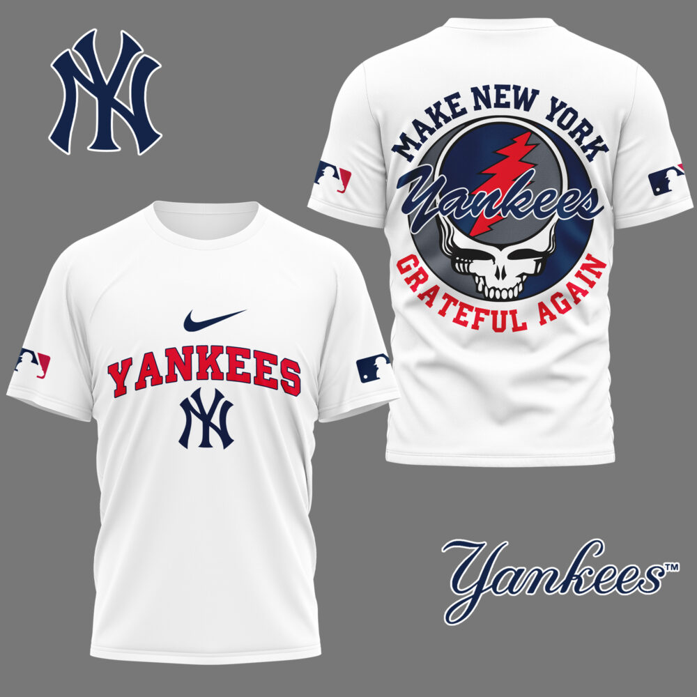 New York Yankees | Premium Grateful Game Day 3D Shirt NY - 5XL, Color 1
