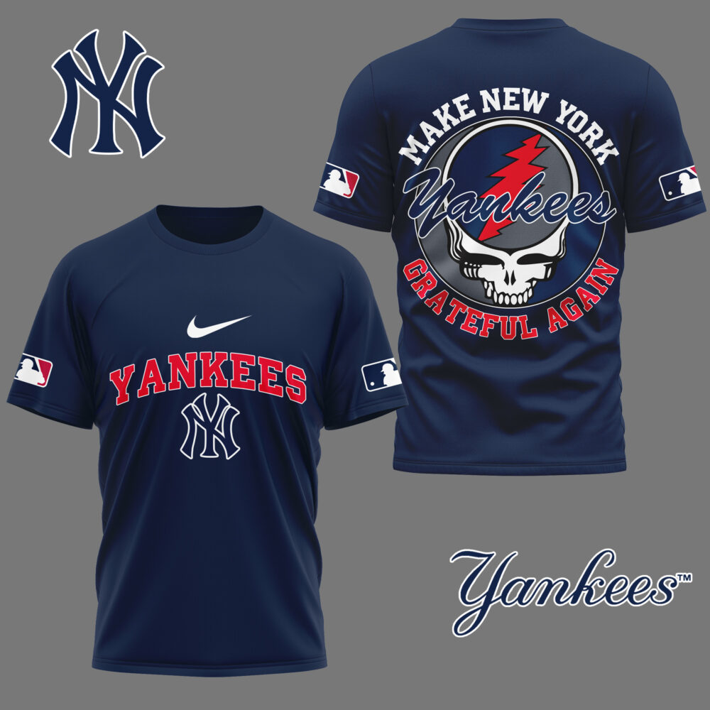 New York Yankees | Premium Grateful Game Day 3D Shirt NY - Color 3