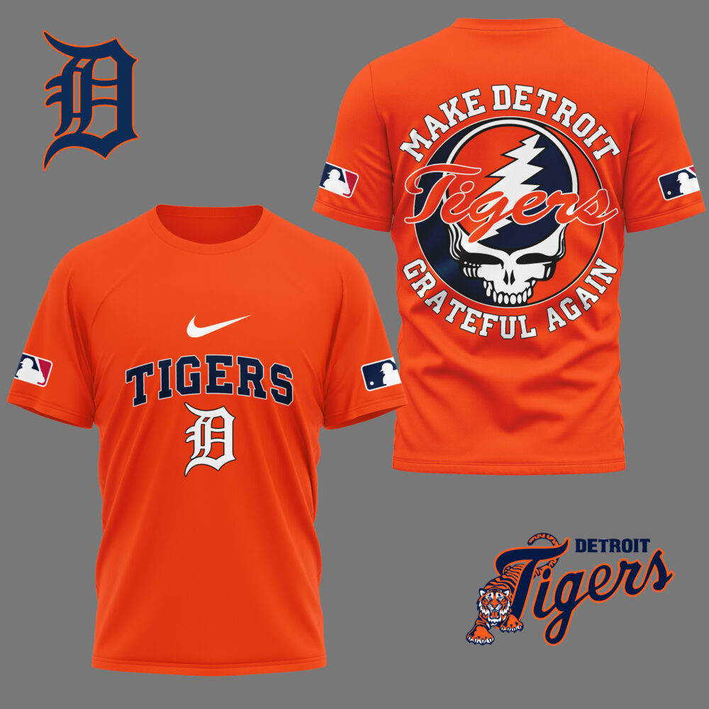 Detroit Tigers | Premium Grateful Game Day 3D Shirt NY - Color 4