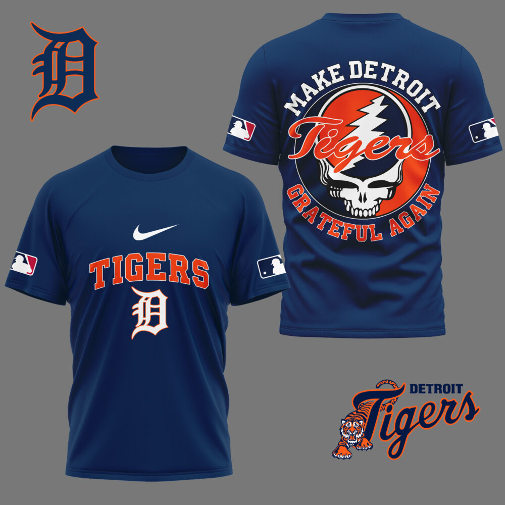 Detroit Tigers | Premium Grateful Game Day 3D Shirt NY - Color 3