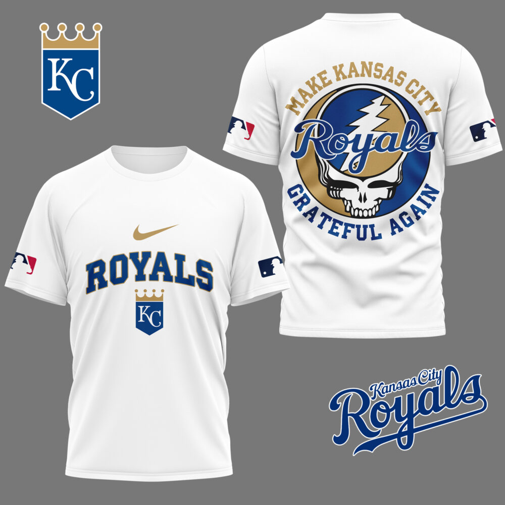 Kansas City Royals | Premium Grateful Game Day 3D Shirt NY - M, Color 1