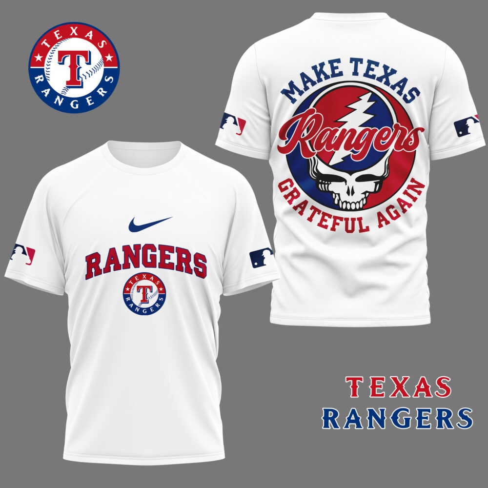 Texas Rangers | Premium Grateful Game Day 3D Shirt NY - L, Color 2