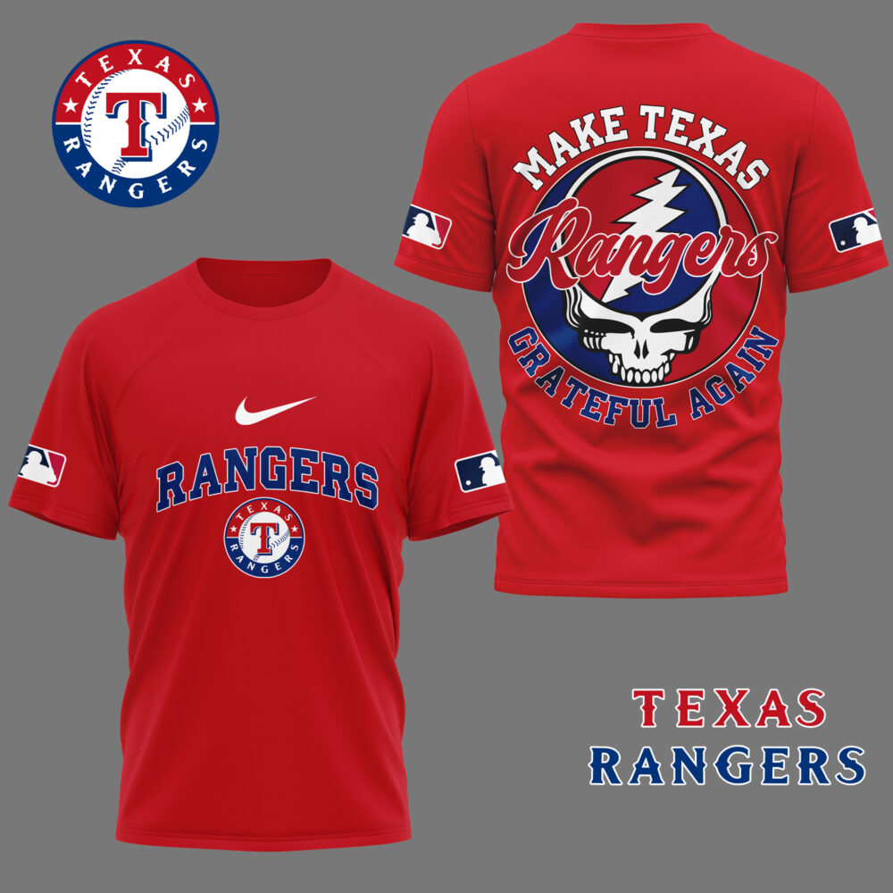 Texas Rangers | Premium Grateful Game Day 3D Shirt NY - Color 3