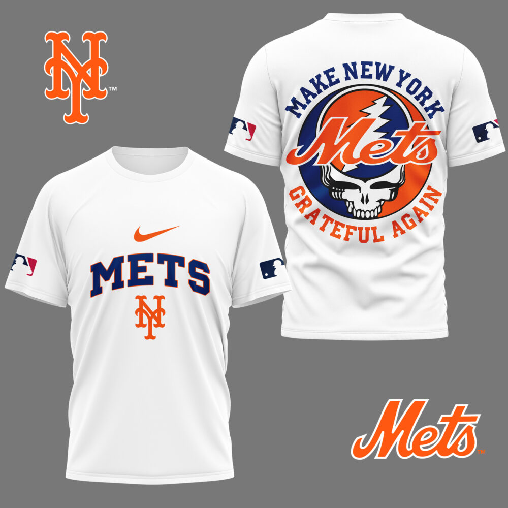 New York Mets | Premium Grateful Game Day 3D Shirt NY - L, Color 3