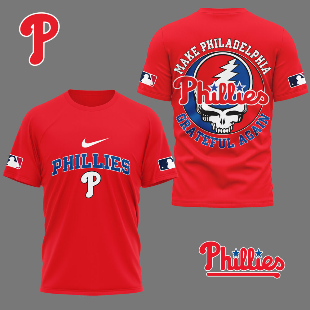 Philadelphia Phillies | Premium Grateful Game Day 3D Shirt NY - Color 3