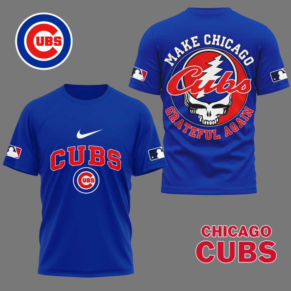 Chicago Cubs | Premium Grateful Game Day 3D Shirt NY - Color 3