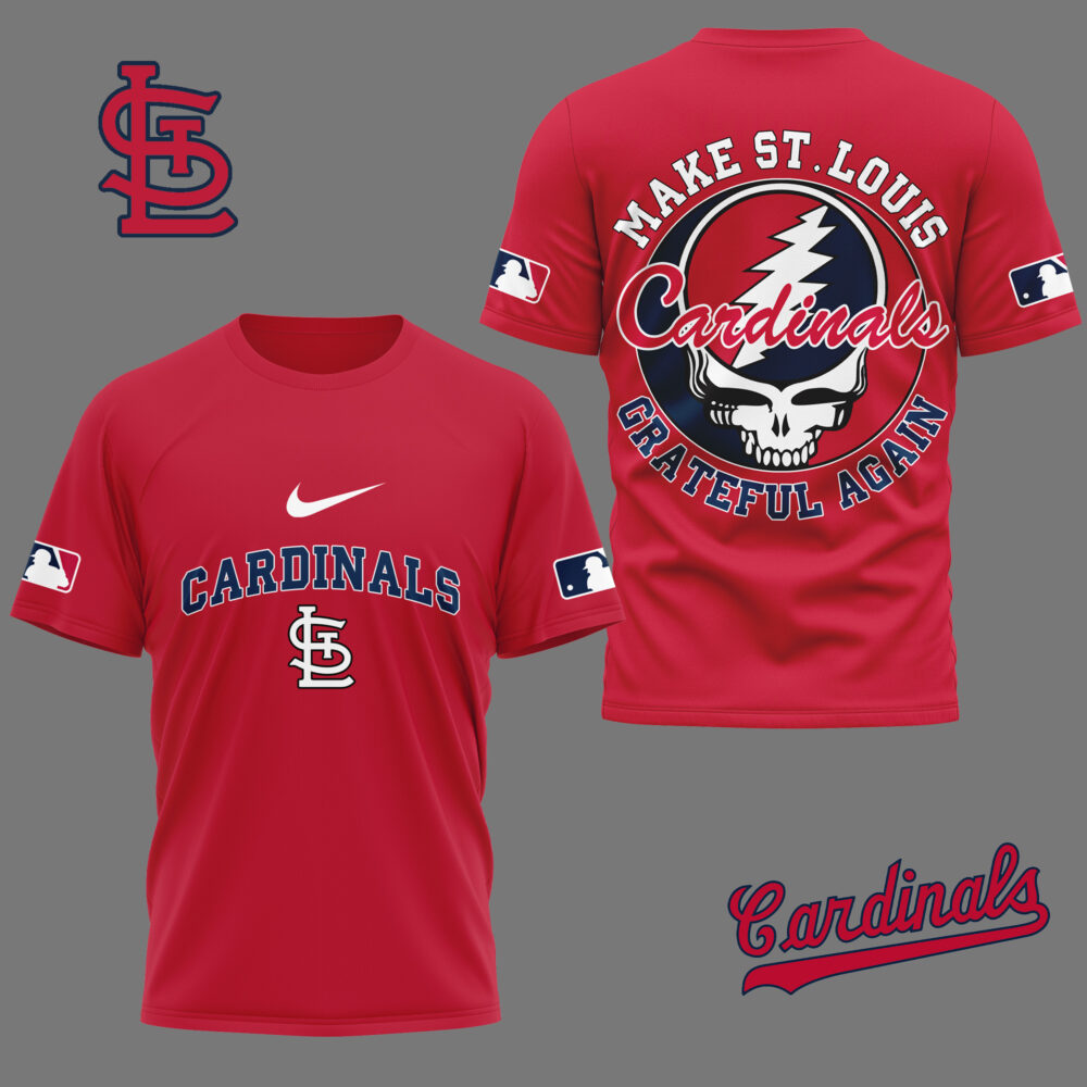 St. Louis Cardinals | Premium Grateful Game Day 3D Shirt NY - Color 3