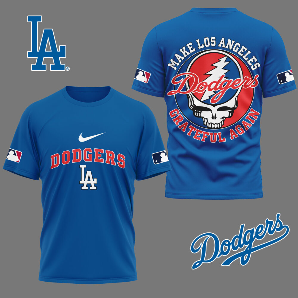 Los Angeles Dodgers | Premium Grateful Game Day 3D Shirt NY - Color 3