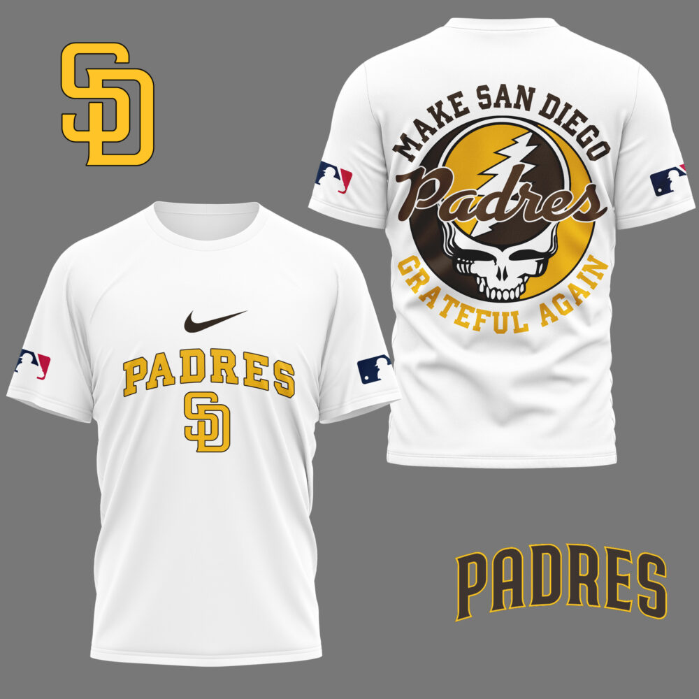San Diego Padres | Premium Grateful Game Day 3D Shirt NY - M, Color 4