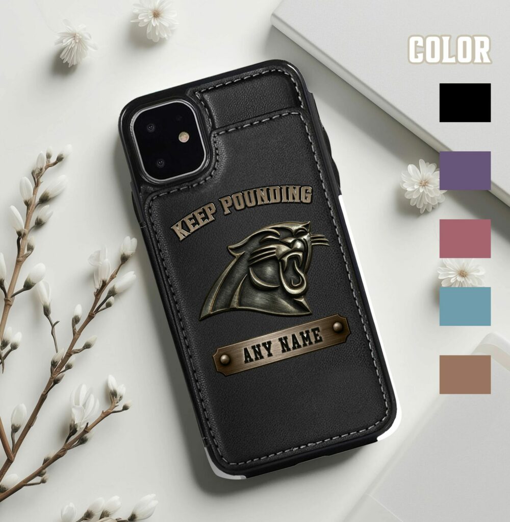 Carolina Panthers | Premium NFL Leather Flip Wallet Phone Case