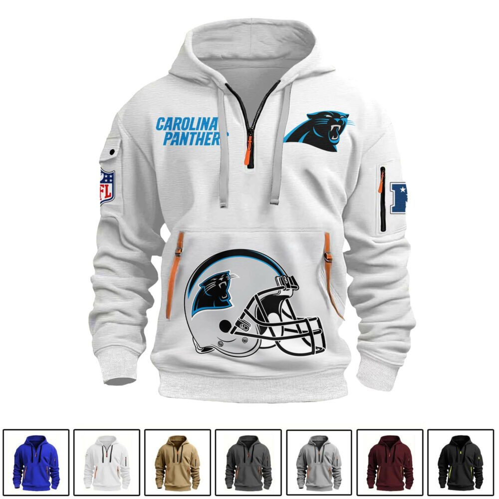 Carolina Panthers  | Premium NFL Quarter Zipper Hoodie