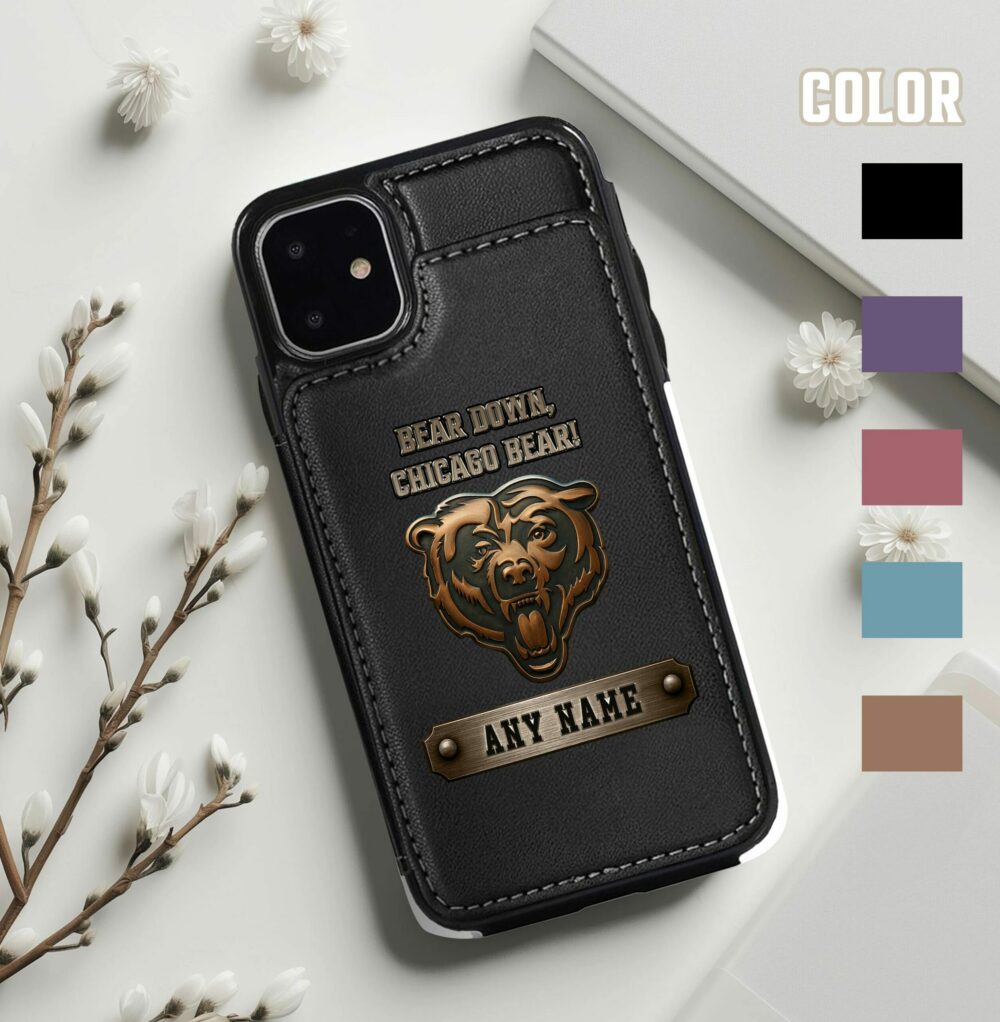 Chicago Bears | Premium NFL Leather Flip Wallet Phone Case