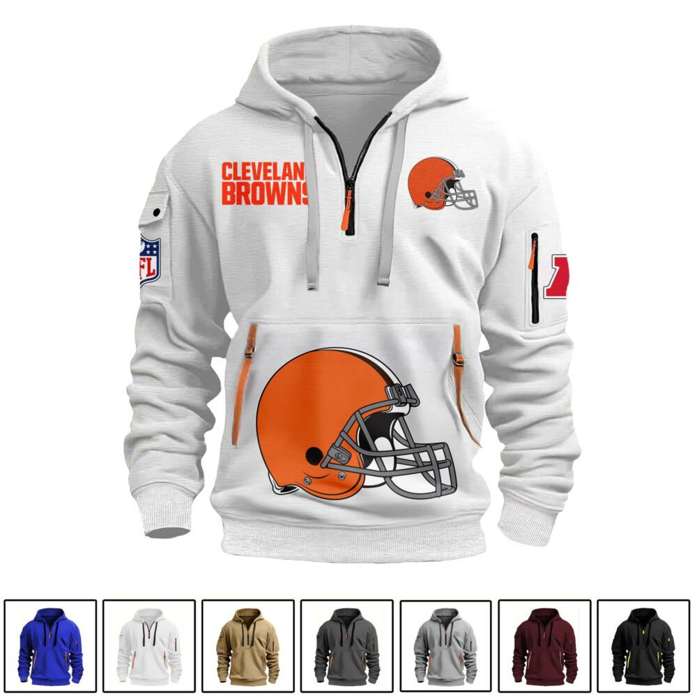 Cleveland Browns  | Premium NFL Quarter Zipper Hoodie