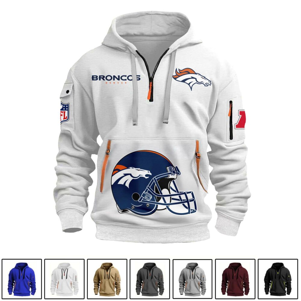 Denver Broncos  | Premium NFL Quarter Zipper Hoodie