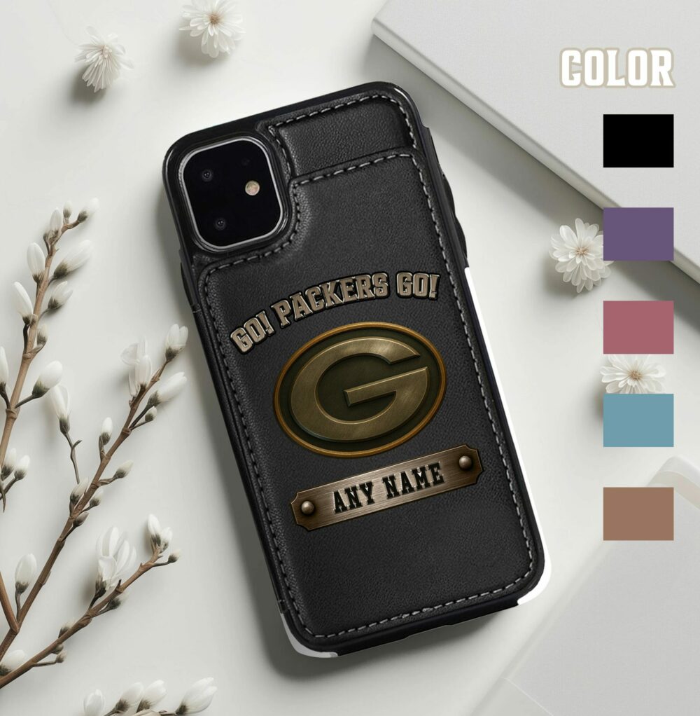 Green Bay Packers | Premium NFL Leather Flip Wallet Phone Case