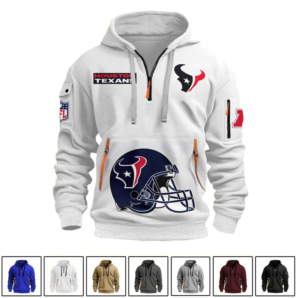 Houston Texans  | Premium NFL Quarter Zipper Hoodie