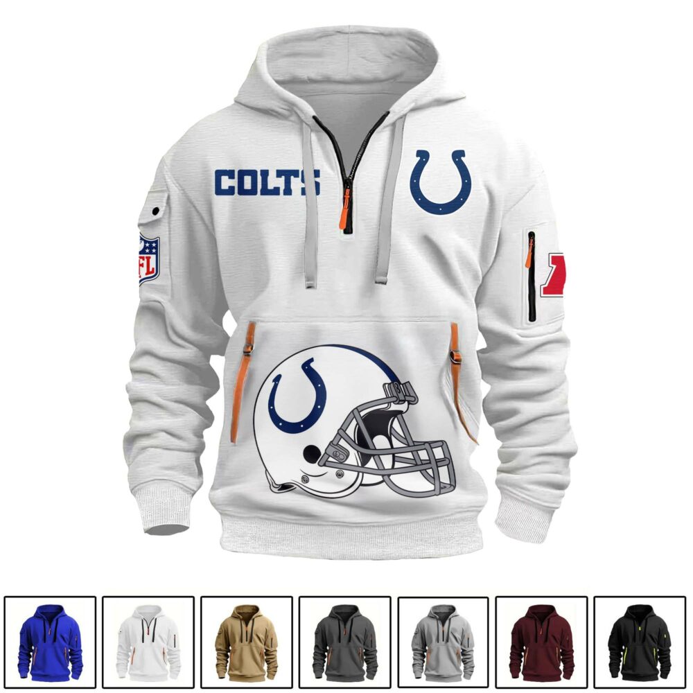 Indianapolis Colts  | Premium NFL Quarter Zipper Hoodie