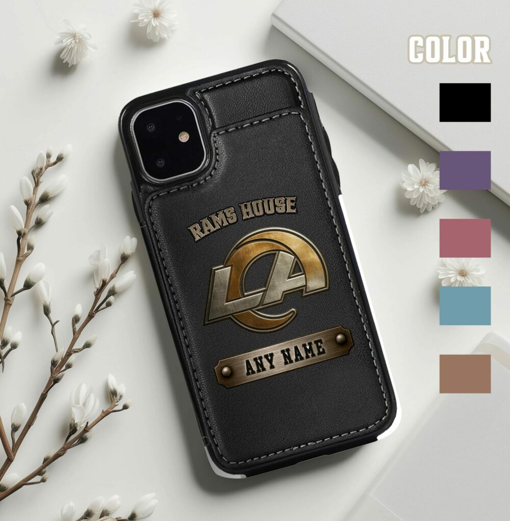 Los Angeles Rams | Premium NFL Leather Flip Wallet Phone Case