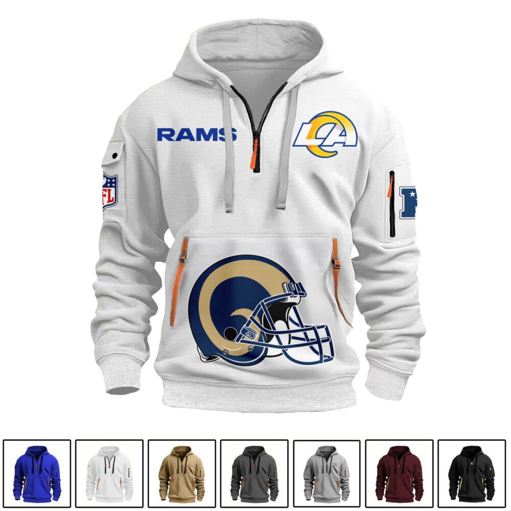Los Angeles Rams  | Premium NFL Quarter Zipper Hoodie