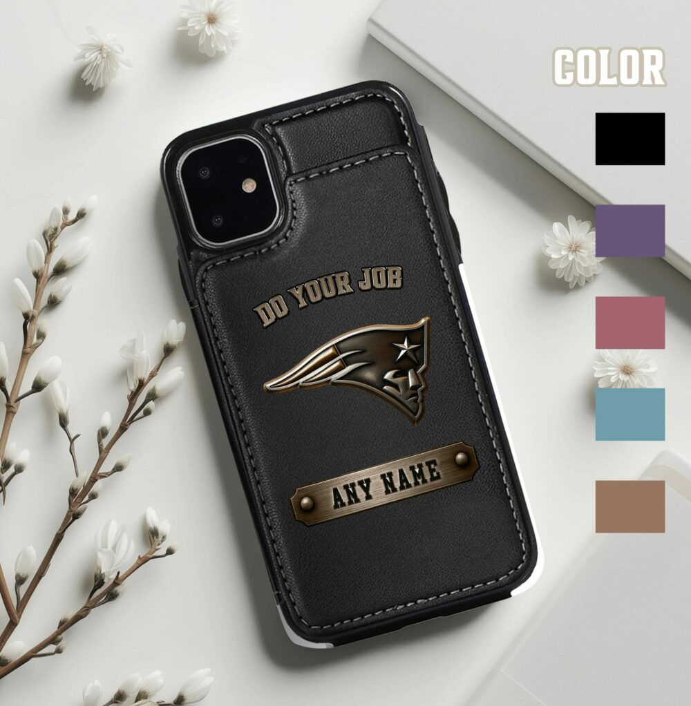 New England Patriots | Premium NFL Leather Flip Wallet Phone Case